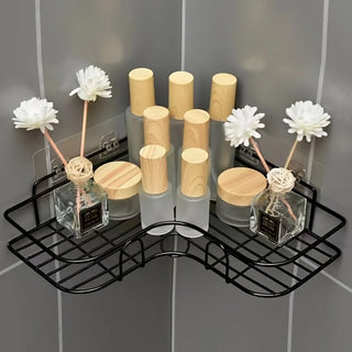 Bathroom Shelf, Shower Caddy Rack, Bathroom Kitchen No Punching Triangle Storage Rack, Shower Shelf, Shampoo Storage Rack Holder