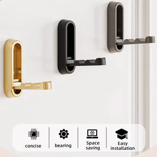 Foldable Wall Hook Towel Hanger Space-Saving Door Clothes Coat Hat Bags Hanger Wall Hanging Hook for Home Kitchen Bathroom