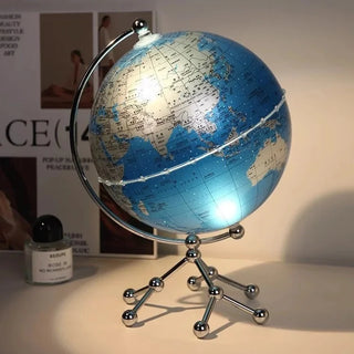 Luxury Modern Globe Ornament With Sailboat Accent, Elegant Metal Sculpture For Living Room TV Stand Wine Cabinet Office Desk